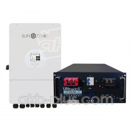 Комплект резервного питания SUNSYNK 8,8кВт/ Ultracell LiFePO4 51,2В 200Aч 10,24кВт Комплект резервного питания SUNSYNK 8,8кВт/ Ultracell LiFePO4 51,2В 200Aч 10,24кВт